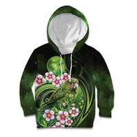 New Zealand Aotearoa Kakapo Kid Hoodie Maori Pattern With Manuka Galaxy Style - Polynesian Pride