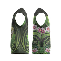 New Zealand Aotearoa Kakapo Christmas Knitted V-Neck Vest Maori Pattern With Manuka Galaxy Style - Polynesian Pride