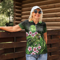 New Zealand Aotearoa Kakapo Women Polo Shirt Maori Pattern With Manuka Galaxy Style LT05 - Polynesian Pride