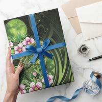 New Zealand Aotearoa Kakapo Wrapping Paper Maori Pattern With Manuka Galaxy Style LT05 - Polynesian Pride