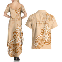 Personalised New Zealand Auckland Folk Festival Couples Matching Summer Maxi Dress and Hawaiian Shirt Vintage Style LT05 - Polynesian Pride