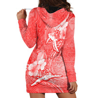 Polynesia Sea Turtle Couple Hoodie Dress Happy Valentine Day Red LT05 - Polynesian Pride