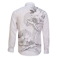 Polynesia Sea Turtle Couple Family Matching Mermaid Dress and Hawaiian Shirt Happy Valentine Day White LT05 - Polynesian Pride