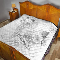 Polynesia Sea Turtle Couple Quilt Happy Valentine Day White LT05 - Polynesian Pride