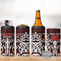 Custom Aotearoa Ngapuhi 4 in 1 Can Cooler Tumbler Maori Tribal Pattern Mix Poutama LT05 - Polynesian Pride