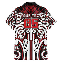Custom Aotearoa Ngapuhi Family Matching Off Shoulder Short Dress and Hawaiian Shirt Maori Tribal Pattern Mix Poutama