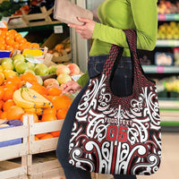 Custom Aotearoa Ngapuhi Grocery Bag Maori Tribal Pattern Mix Poutama