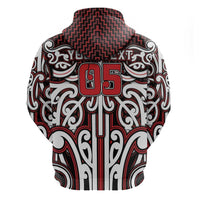Custom Aotearoa Ngapuhi Hoodie Maori Tribal Pattern Mix Poutama LT05 - Polynesian Pride