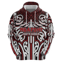 Custom Aotearoa Ngapuhi Hoodie Maori Tribal Pattern Mix Poutama LT05 - Polynesian Pride