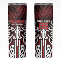 Custom Aotearoa Ngapuhi Skinny Tumbler Maori Tribal Pattern Mix Poutama