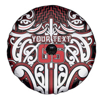 Custom Aotearoa Ngapuhi Spare Tire Cover Maori Tribal Pattern Mix Poutama LT05 - Polynesian Pride