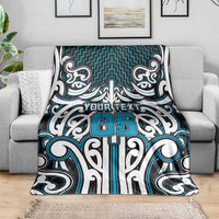 Custom Aotearoa Ngati Porou Blanket Maori Tribal Pattern Mix Poutama
