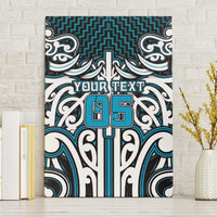 Custom Aotearoa Ngati Porou Canvas Wall Art Maori Tribal Pattern Mix Poutama