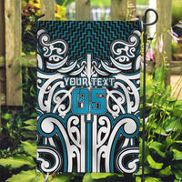 Custom Aotearoa Ngati Porou Garden Flag Maori Tribal Pattern Mix Poutama