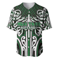 Custom Aotearoa Ngai Tahu Baseball Jersey Maori Tribal Pattern Mix Poutama