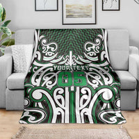 Custom Aotearoa Ngai Tahu Blanket Maori Tribal Pattern Mix Poutama