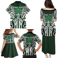 Custom Aotearoa Ngai Tahu Family Matching Puletasi and Hawaiian Shirt Maori Tribal Pattern Mix Poutama
