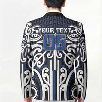 Custom Aotearoa Ngati Tuwharetoa Blazer Maori Tribal Pattern Mix Poutama