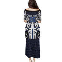 Custom Aotearoa Ngati Tuwharetoa Family Matching Puletasi and Hawaiian Shirt Maori Tribal Pattern Mix Poutama
