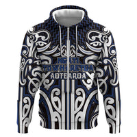 Custom Aotearoa Ngati Tuwharetoa Hoodie Maori Tribal Pattern Mix Poutama