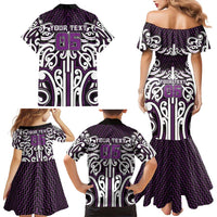 Custom Aotearoa Rangitane Family Matching Mermaid Dress and Hawaiian Shirt Maori Tribal Pattern Mix Poutama LT05 - Polynesian Pride