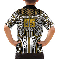 Custom Aotearoa Taranaki Family Matching Puletasi and Hawaiian Shirt Maori Tribal Pattern Mix Poutama LT05 - Polynesian Pride
