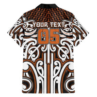 Custom Aotearoa Waikato Family Matching Short Sleeve Bodycon Dress and Hawaiian Shirt Maori Tribal Pattern Mix Poutama LT05 - Polynesian Pride