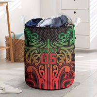 Custom Aotearoa Tuhoe Laundry Basket Maori Tribal Pattern Mix Poutama