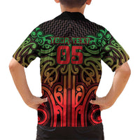 Custom Aotearoa Tuhoe Family Matching Mermaid Dress and Hawaiian Shirt Maori Tribal Pattern Mix Poutama LT05 - Polynesian Pride