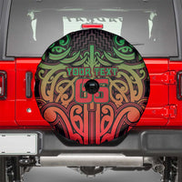 Custom Aotearoa Tuhoe Spare Tire Cover Maori Tribal Pattern Mix Poutama LT05 - Polynesian Pride