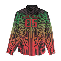 Custom Aotearoa Tuhoe Women Casual Shirt Maori Tribal Pattern Mix Poutama LT05 - Polynesian Pride