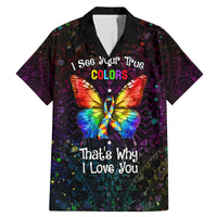 I See Your True Colors Personalised Family Matching Mermaid Dress and Hawaiian Shirt Autism Awareness