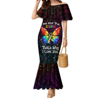 I See Your True Colors Personalised Mermaid Dress Autism Awareness LT05 Women Black - Polynesian Pride