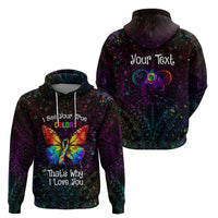 I See Your True Colors Personalised Zip Hoodie Autism Awareness