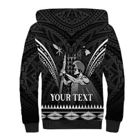 Personalised Hawaii Happy King Kamehameha Day Sherpa Hoodie Kakau Pattern LT05 - Polynesian Pride