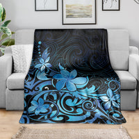 Matariki New Zealand Blanket Maori Pattern Blue Galaxy
