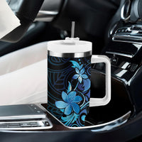 Matariki New Zealand Tumbler With Handle Maori Pattern Blue Galaxy