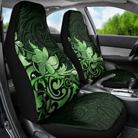 Matariki New Zealand Car Seat Cover Maori Pattern Green Galaxy LT05 - Polynesian Pride