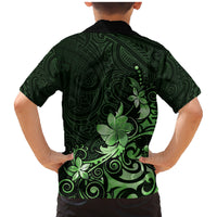 Matariki New Zealand Family Matching Mermaid Dress and Hawaiian Shirt Maori Pattern Green Galaxy