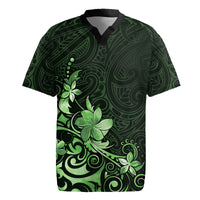 Matariki New Zealand Rugby Jersey Maori Pattern Green Galaxy LT05 Green - Polynesian Pride