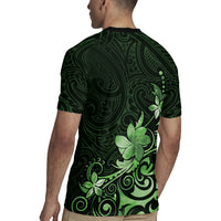 Matariki New Zealand Rugby Jersey Maori Pattern Green Galaxy LT05 - Polynesian Pride