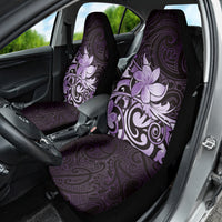 Matariki New Zealand Car Seat Cover Maori Pattern Purple Galaxy