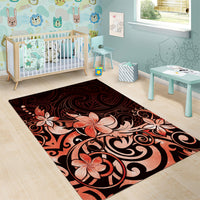 Matariki New Zealand Area Rug Maori Pattern Red Galaxy LT05 - Polynesian Pride
