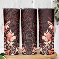 Matariki New Zealand Skinny Tumbler Maori Pattern Red Galaxy