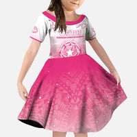Personalized Sakura Marianas Family Matching Long Sleeve Bodycon Dress and Hawaiian Shirt CNMI Seal