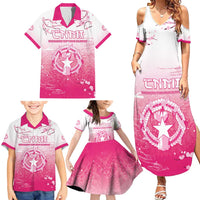 Personalized Sakura Marianas Family Matching Summer Maxi Dress and Hawaiian Shirt CNMI Seal