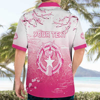 Personalized Sakura Marianas Hawaiian Shirt CNMI Seal