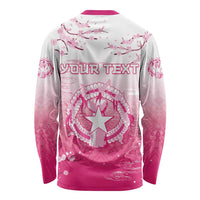 Personalized Sakura Marianas Long Sleeve Shirt CNMI Seal