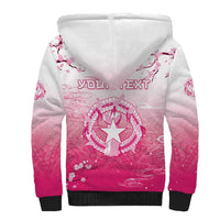 Personalized Sakura Marianas Sherpa Hoodie CNMI Seal