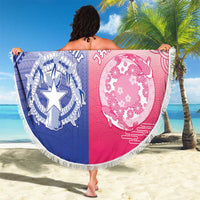 Northern Mariana Islands And Japan Together Beach Blanket